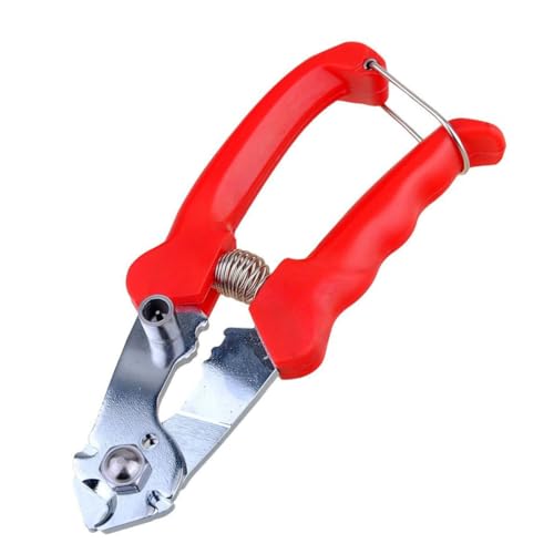 KONTONTY 自転車用赤ステンレス製剪線? ケーブルエンド圧縮対応 インナー アウターケーブル切断可能 ブレーキギアワイヤーカッター 特殊フ