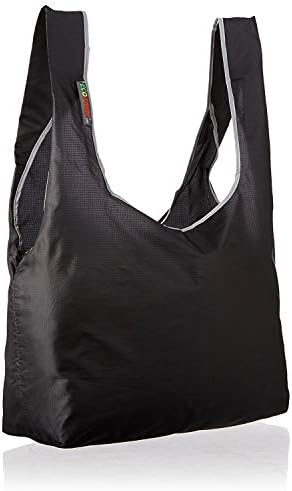 Miniatura 2 de EcoJeannie Paquete de 3 bolsas plegables de nailon Ripstop súper fuertes y reutilizables con bolsa incorporada