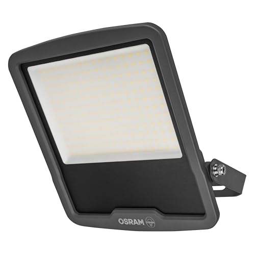 Osram Projecteur LED ENDURA FLOOD PC 150 W, blanc froid 4 000 K, 18 000 lumens, IP65 pour grandes surfaces, 120 lm/W, aluminium recyclé, gris