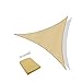 Sunnylaxx Vela de Sombra Triangular 5x5x5m(PES), toldo Resistente e Impermeable, para Exteriores, jardín, Color Arena