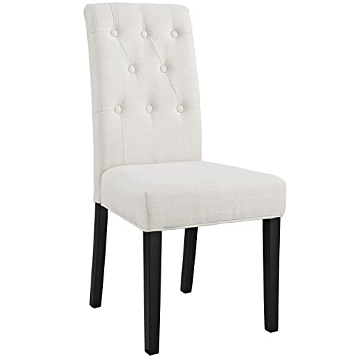 Modway Confer Modern Tufted Upholstered Fabric Parsons Kitchen And Dining Room Chair In Beige #TOP8