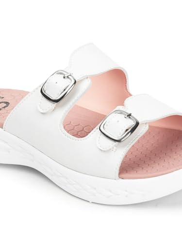 Image of Carlton London women's Comfortable & Lightweight Slip-On Sandals