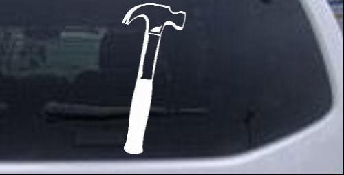 Builder Carpenter Contractor Hammer Business Car Window Wall Laptop Decal