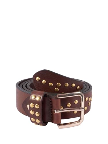 Ceinture femme marron Yes-zee X208 vf00 en cuir