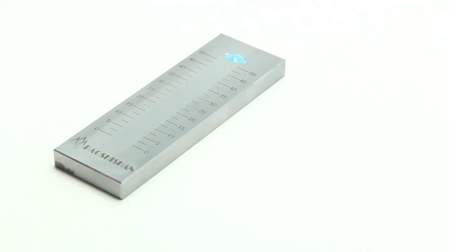 BAOSHISHAN 0-50um Grindometer Stainless Steel Fineness Gauge ISO Standard Single Groove with 2 Scrapers, Storage Case, 25μm/50μm/100μm/150μm Available (50μm, 4Hegman)