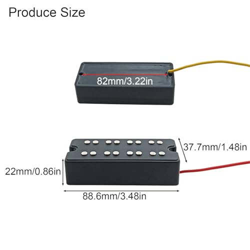 Micro guitare basse 4 cordes double bobine céramique pour ensemble contrebasse - 3