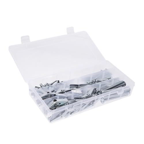 MUCKLILY 48pcs Toggle Bolt Kit for Drywall Heavy Duty Anchor Drywall Anchors Wing