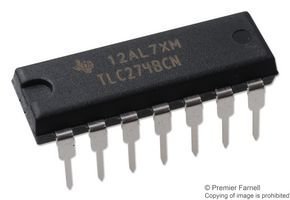 TEXAS INSTRUMENTS TLC274BCN OP AMP, 1.7MHZ, 3.6VuS, DIP-14 (50 pieces)