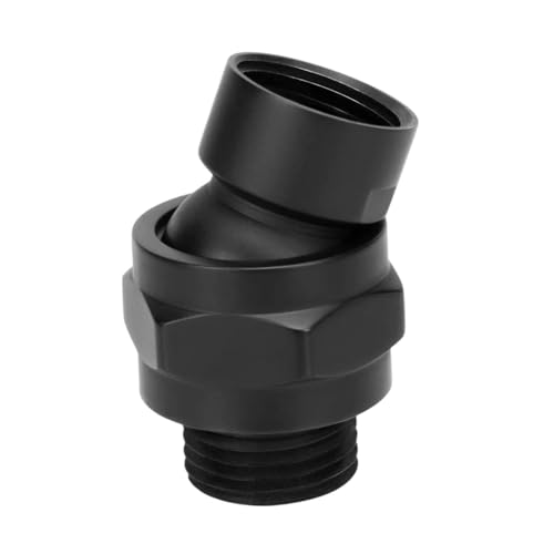 Colcolo Cabezal de Ducha de articulación giratoria Universal Instalación Directora de Ducha montada en la Pared Adaptador de Boquilla Ajustable para, Negro