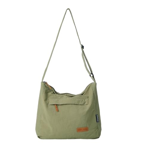 Image of PALAY Crossbody Bag for Woman Men Green Nylon Shoulder Bag with Adjustable Strap Casual Lightweight Multi-pockets Sling Bags for Women