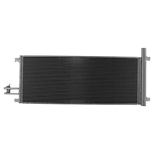 Image of TRQ A /C Condenser and Receiver Drier Assembly Compatible with 2014-18 Chevrolet Silverado 1500 V6 4.3L Flex Fuel 2014-18 GMC Sierra 1500 V6 4.3L Flex Fuel