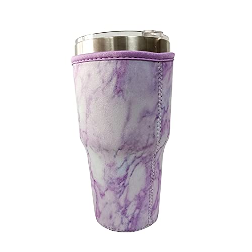 Lit Handler with Handle fits 30oz Shaker Bottles, 30oz Tumblers, and More! (Purple)