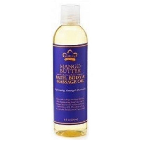 Nubian Heritage Bath Body and Massage Oil, Mango Butter, 8 Ounce