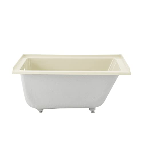 Image of Swiss Madison Voltaire 48 inch x 32 inch Left-Hand Drain Alcove Bathtub in Bisque