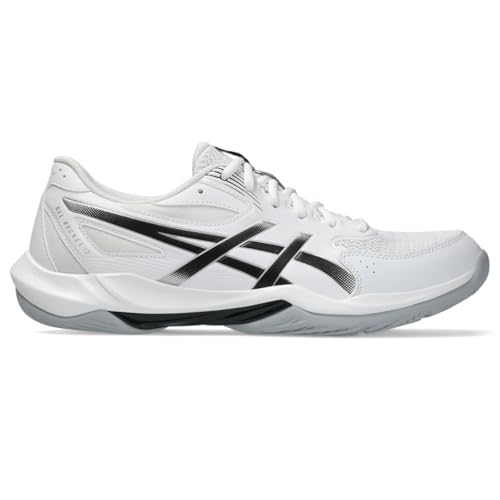ASICS Men's Gel-Rocket 12 Volleyball Shoes, 10.5, White/Black