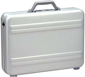 APW Silver Aluminum Notebook Carrying Case 13X18X4