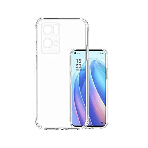 Image of COVERBLACK Rubber Back Cover for Oppo CPH2293 / Reno 7 Pro 5G - Transparent