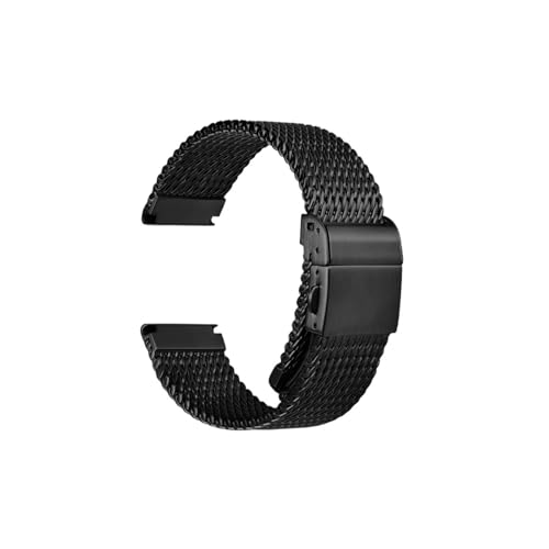 Compatible With Table Ear Widths Ranging From 19mm To 24mm Stainless Steel Strap Luxurious Brushed PVD Black Bracelet Magnetic F