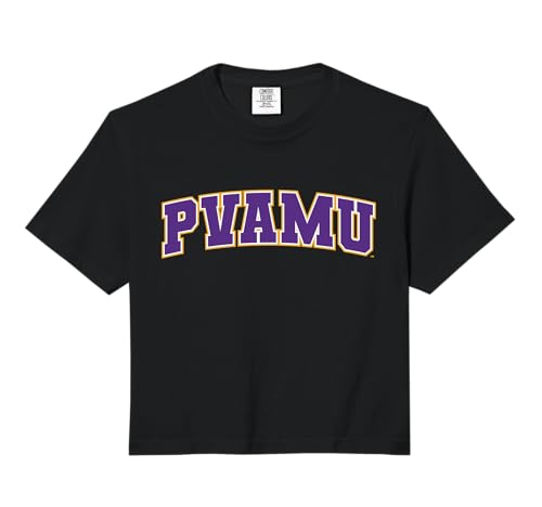Prairie View A&M University Panthers Arch Logo Comfort Colors Crop Top