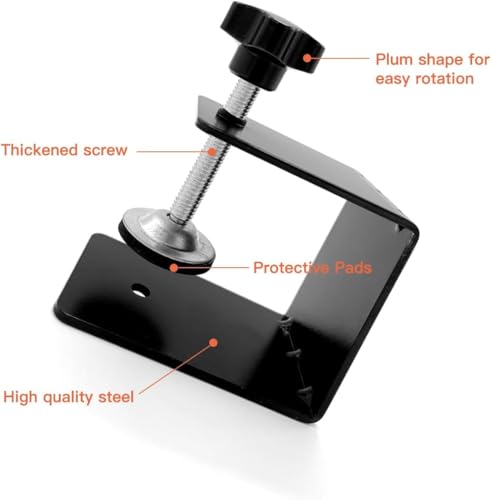 Drawer Front Installation Clamps, Cold-Rolled C Clamps for Woodworking, Door Installation Tools and Cabinet Tools with Protective Pads(2Pcs) by Zeromall - Used condition - Image 3