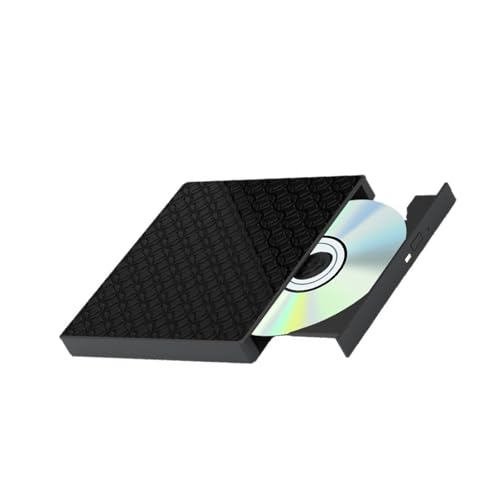 budebuse Escritor de medios externo portátil con lector de tarjetas Plug Play para ordenador portátil PC Escritorio ligero portátil