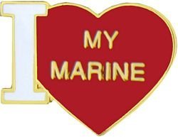 US Marine Corps I Love My Marine  Lapel Pin