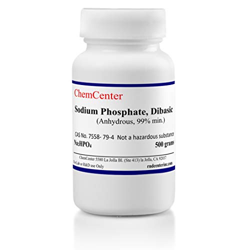 Sodium Phosphate, Dibasic (Disodium), 99% min., 500 Grams