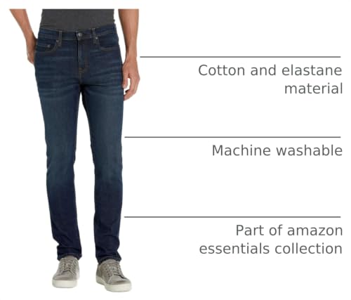 Image of Amazon Essentials Men's Skinny-Fit Comfort Stretch Denim Jeans - Discontinued Colors