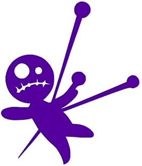 Miniatura 5 de Voodoo Doll - Calcomanía de vinilo - 5.75 x 6.75 pulgadas - Giro rojo del motor