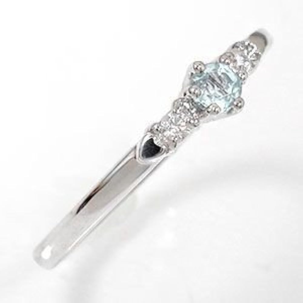 ばらこ】アクアマリン プラチナ900 ピンキーリング 楽天市場】アクア