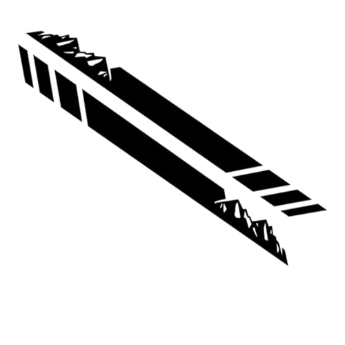 Vaguelly - Vaguelly 1Ensemble Autocollant de Carrosserie pour Voiture Noir Décoration Extérieure Amovible et Facile à Installer Retirer Autocollants de Capot et Décalcomanies pour Véhicules