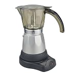 BC-90264 6-Cup Electric Coffee Maker, Clear and Silver - Image 3