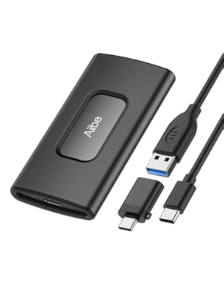 Aiibe 256GB External SSD External Hard Drive 256GB USB C Portable SSD, Up to 500MB/s, USB 3.1, External Solid State Drive for Laptop, Mac, PS4 (Black)