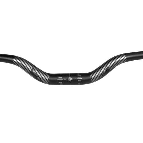 Image of FIFTY-FIFTY Mountain Bike Riser Handlebar, Aluminum Alloy MTB Handlebar, 31.8mm Diameter, 780mm Wide Bicycle Bar (Black, 50mm Rise)