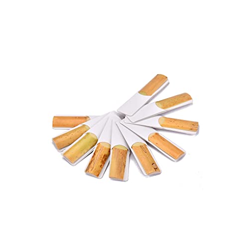 tieedhfu Pack de 10 anches de clarinette design fin accessoires d'instruments de musique équipement de pratique de formation auxiliaire accessoire anches de sax embouchure Cover