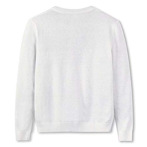 Image of Kid Nation Girls Sweaters Cotton Cute Kids Sweater Crew Neck Holiday Pullover
