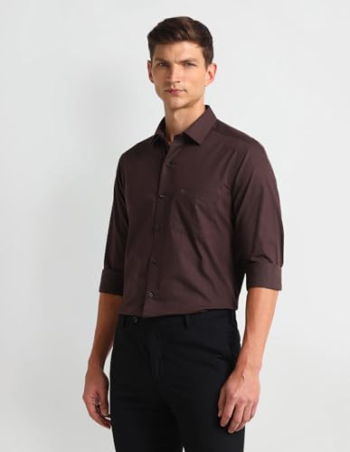 Image of Arrow Men's Solid Slim Fit Shirt