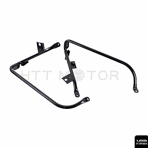 Soporte de acero para alforjas HTTMT 2009-2013 para motos Harley-Davidson Touring (Negro) miniatura 3