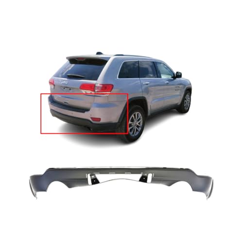 Image of FitParts For Jeep Grand Cherokee 2014-2018 Rear Lower Bumper Cover | Primed, Ready to Paint, OEM 1VQ68TZZAA, CH1115108