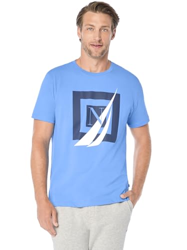 Nautica Men's Short Sleeve 100% Cotton Nautical Series Graphic...