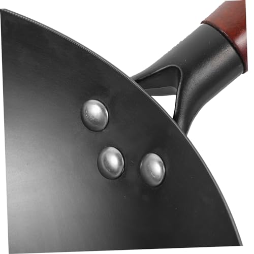 Wok de Hierro con Mango de Madera Antiadherente 10 pulgadas miniatura 4