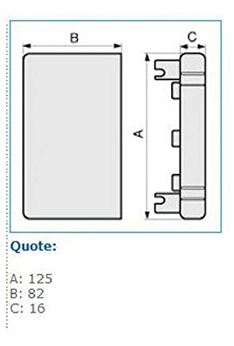 Terminale Per Canalina Bocchiotti 120x80mm - ABS Bianco IP40 IK08 - Foto 3