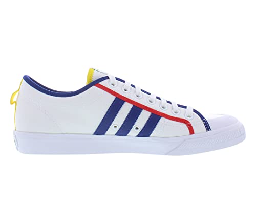 adidas Nizza Mens Shoes Size 14, Color: Ghost White/Navy Blue/Red-White3