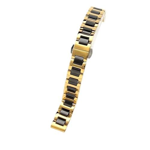 Bracelet de montre céramique et acier luxe avec dégagement rapide