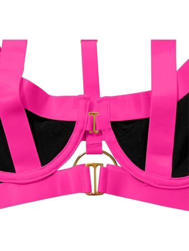 Lilosy Sexy Strappy Underwire Push Up Garter Belt Women Lingerie Set Harness Cutout Outfits Matching Bra Panty 3 Piece4