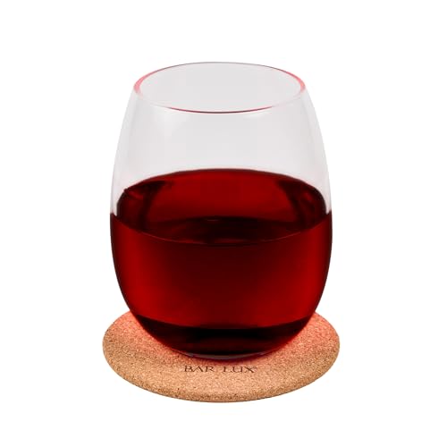 Restaurantware Round Cork Coasters - 20 Count - 4 Inches - Absorbent Drink Coasters - Drinkware Coasters - Natural Brown