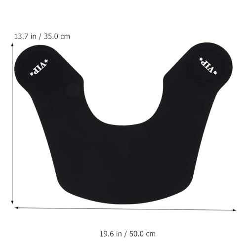 Capa para corte de cabello de silicona impermeable negra miniatura 2