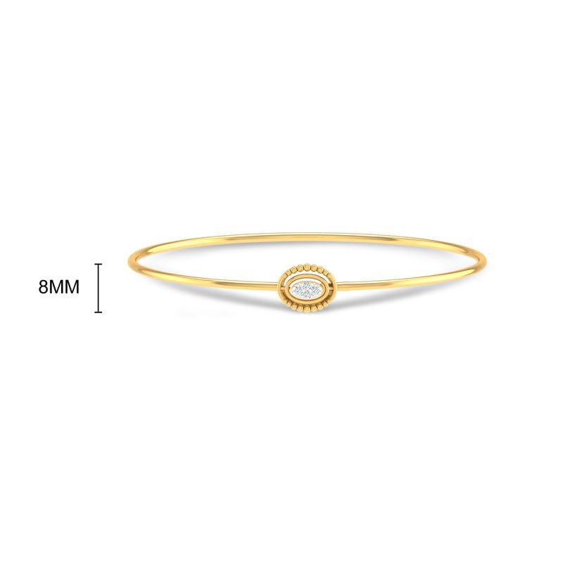 Image of KISNA 14KT|18KT BIS Hallmark Pure Gold bracelets For Women Size -2.4 anna
