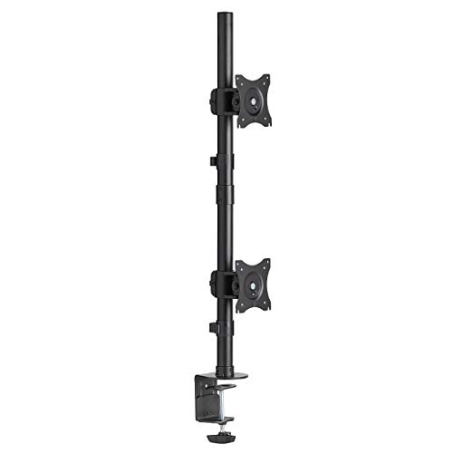 Tripp Lite Dual Monitor Mount Stand/Clamp, Vertical, Swivel & Tilt, 15-27 Inch, Flat Screen Display, Desktop Mount, Black (Ddr1527Sdc) #TOP4