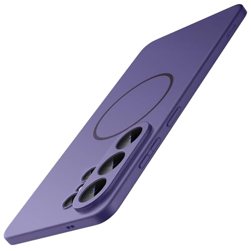 Image of JETech Magnetic Slim Cover Case for Samsung Galaxy S26 Ultra, Compatible with MagSafe, Anti-Slip Grip & Full Camera Lens Protection, Ultra-Thin Lightweight Matte Finish Phone Cover (Heron Purple)